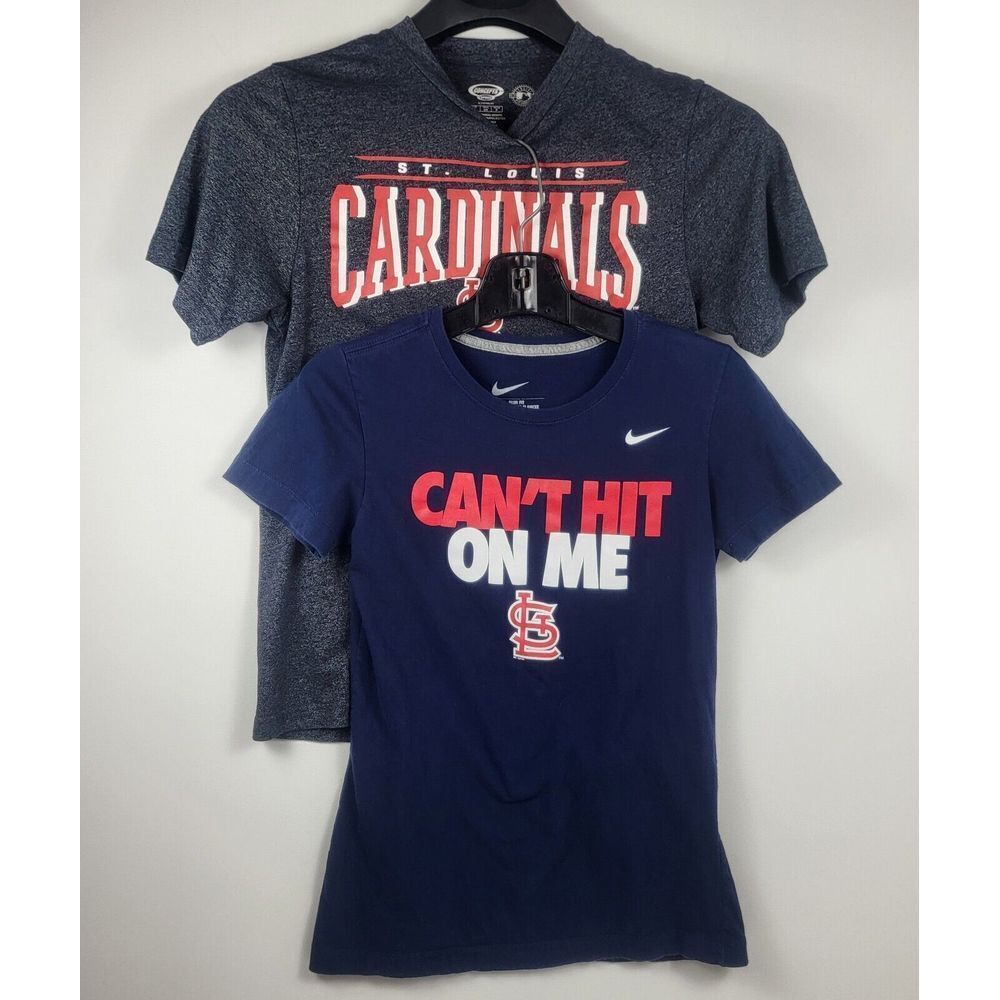 Nike T-Shirt Can't Hit On Me & Concept Sport‎ St. Louis Cardinals Womens Small